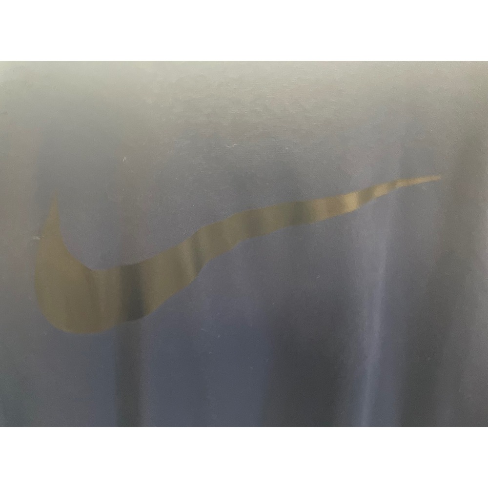Nike Dri-FIT Pullover Hoodie Mens XL Blue Black Swoosh Athletic Sweatshirt - Picture 8 of 10